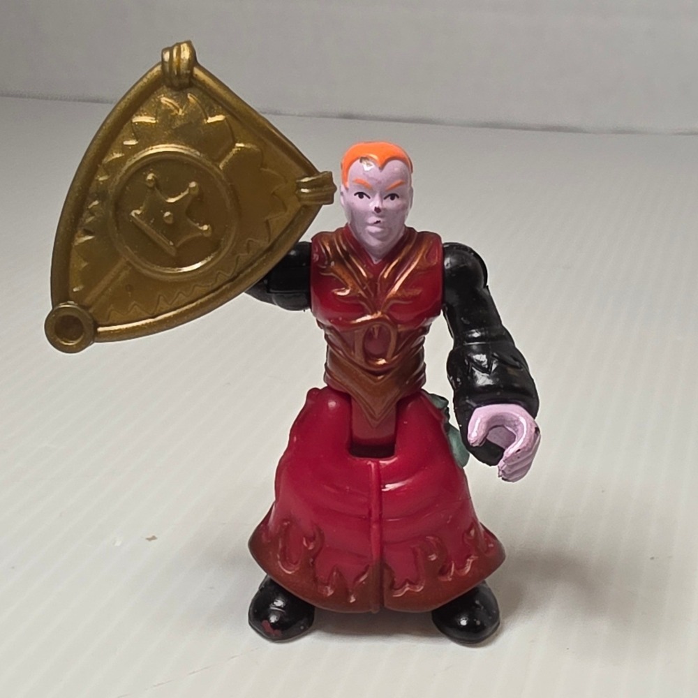 Fisher-Price Great Adventures Wizard Action Figure 3in Red Gold Good 2001 77198